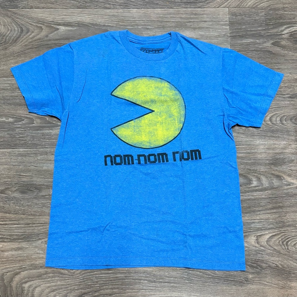 MAD Engine Blue Tee with Yellow Graphic